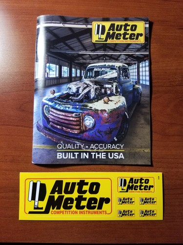 Auto Meter Gauges 2019 Catalog With Decals Combo ( Lot Of 2 ) | eBay