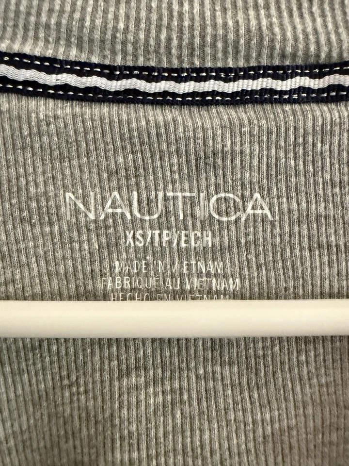 Conjunto de pijama polar Nautica para mujer XS negro gris blanco pantalones para dormir suaves Foto 2 de 4