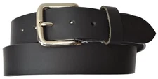 Marshal New Top Grain Genuine Leather Mens Casual Belt W Removable Silver Buckle