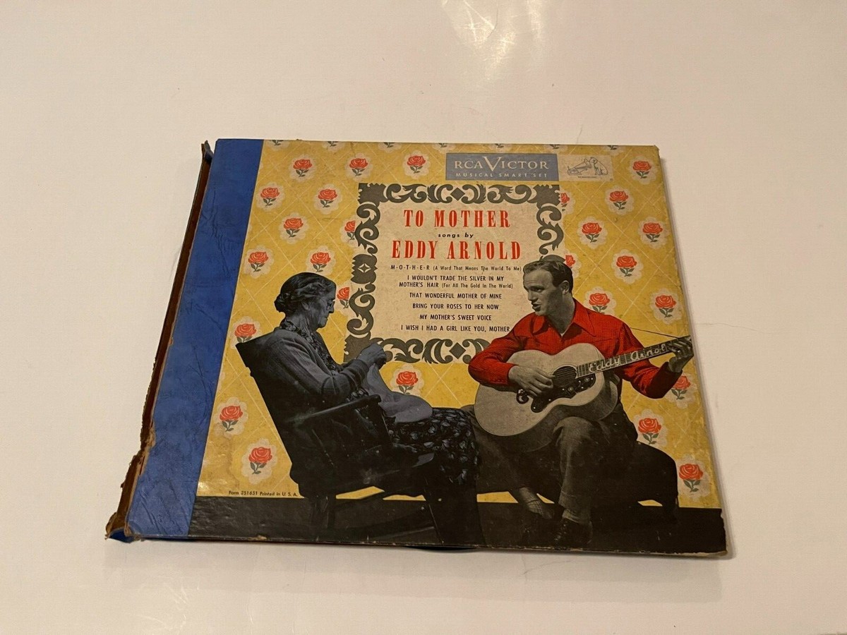 eddy arnold rare 78 rpm record box set to mother,rca victor 251651