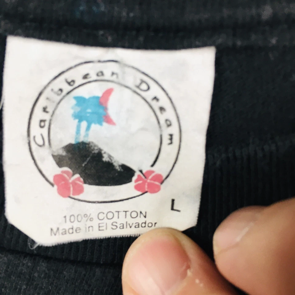 Camisa Guerrero Indio De Colección Adulto Grande Lobo Negro Arte para Usar Primitivo Desteñido Foto 4 de 4