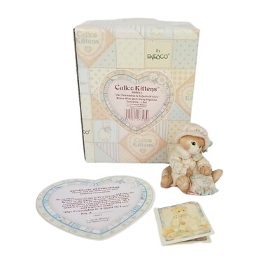 Calico Kittens Our Friendship is a Quilt of Love #626015 1993 Enesco Hillman
