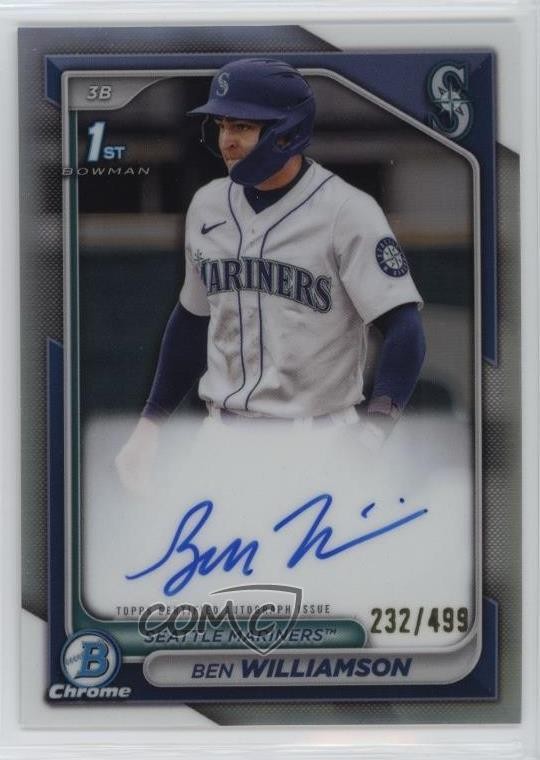 2024 Bowman Chrome Prospect Refractor 232/499 Ben Williamson #CPA-BWI Auto 0w27