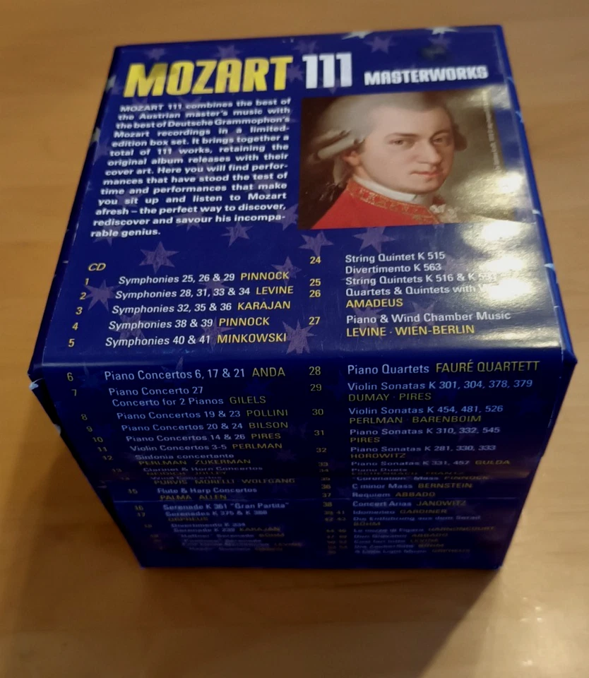 55 CD-Box++MOZART 111 MASTERWORKS++RAR++TOP-Zust.++55-CD Limited Edition - Bild 2 von 3