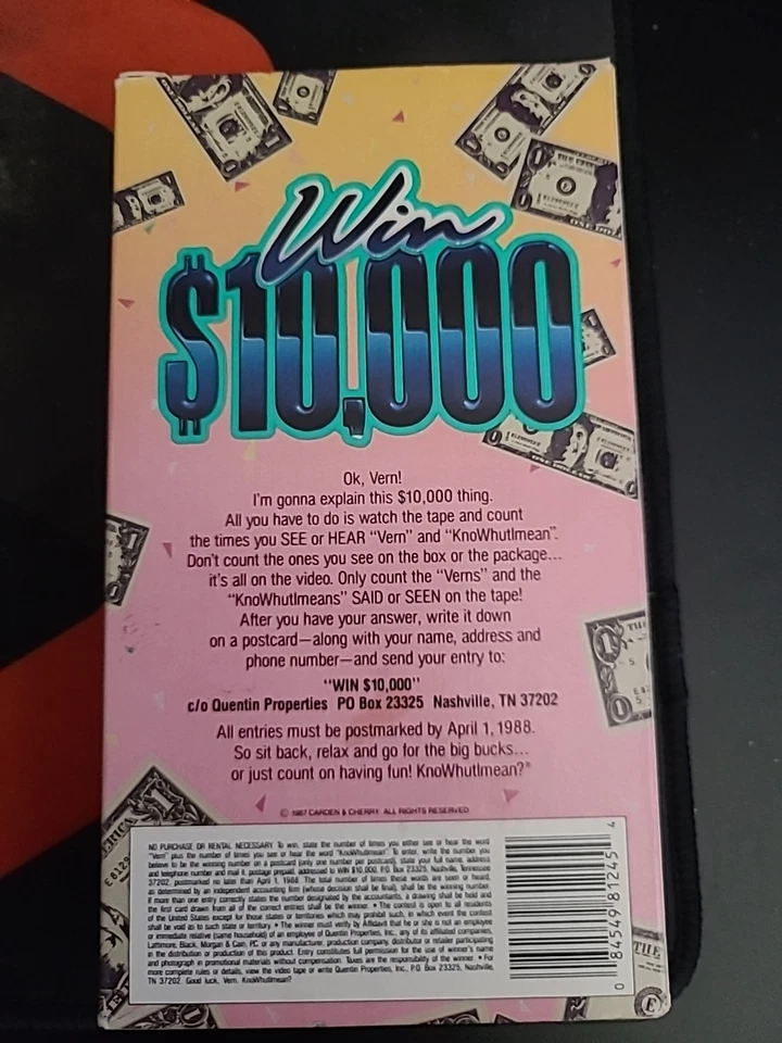 ERNEST WIN $10,000 VHS BLOOPERS BEHIND THEBSCENES COMMERCIALS SPECIAL SURPRISES - Image 2 of 3