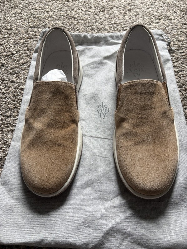 ELEVENTY MENS SLIP ON COLORBLOCK SHOES SIZE 41 US 8