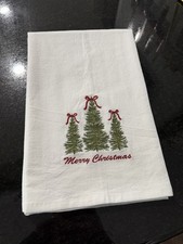 Merry Christmas Flour Sack Tea Towel 20” x 30”