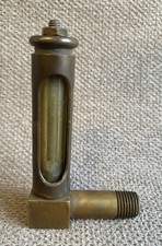 Lunkenheimer Engine Cylinder Oiler Hit Miss Gas Engine Sight Gauge Glass Brass