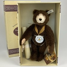 Steiff Dicky Dark Brown NEW /w BOX 7525 32 cm Teddy Bear 1996 420078