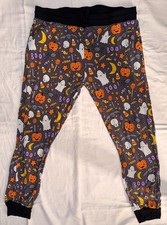 Little Sleepies Women XL Halloween Pajama Pants Ghost Pumpkin Boo Bamboo