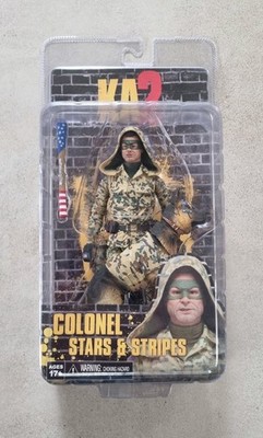 NECA Kick Ass 2 Colonel Stars And Stripes Action Figur OVP (geöffnet)
