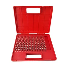 New iCarbide Tools 0.061''-0.250'', M1 190 Pc/Set Steel Plug Pin Gauge Set