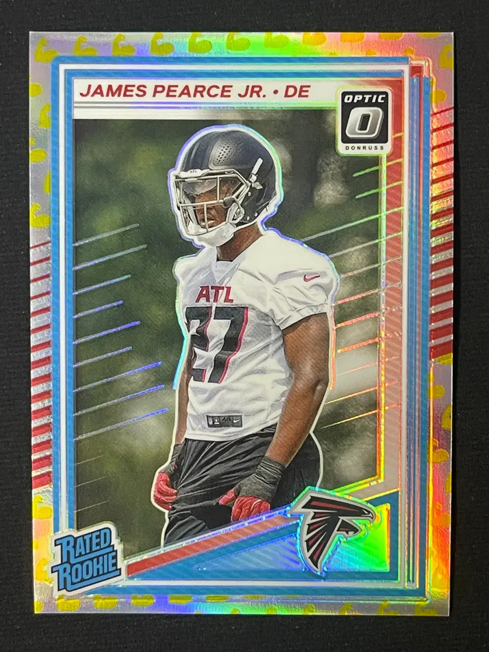 2025 Donruss Optic Flex Emoji Rated Rookie #240 James Pearce Jr. /199 RC YT92