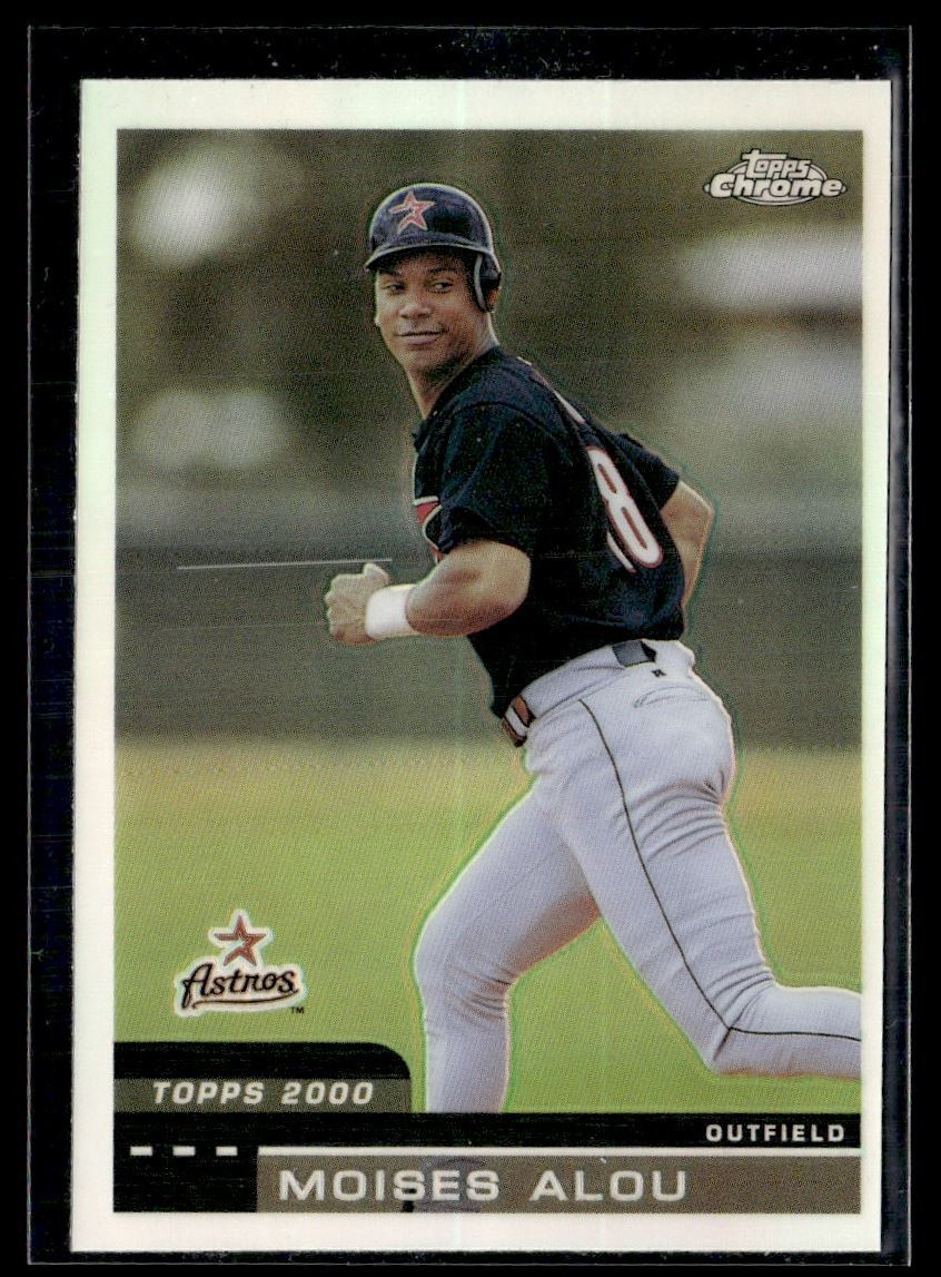2000 Topps Chrome Refractor Moises Alou Houston Astros #290