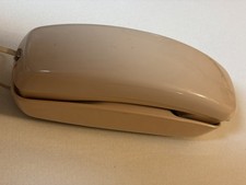 Vintage AT T Trimline Push Button Telephone Wall Desktop Beige Cream  