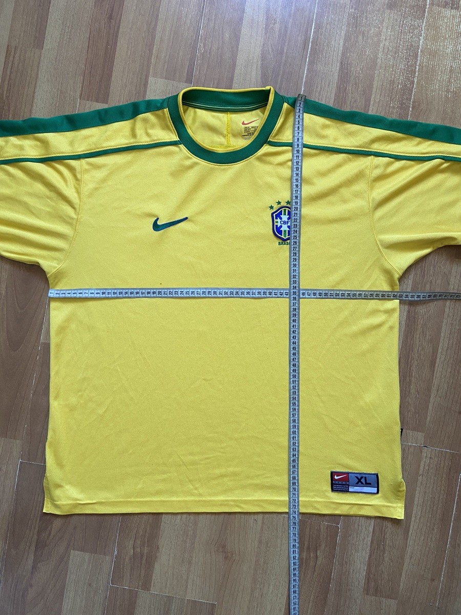 BRAZIL 1998 1999 HOME FOOTBALL SHIRT SOCCER JERSEY NIKE XL MEN | eBay