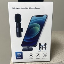 Wireless Lavalier Microphone Apple Lightning Connector Compact Design for iPhone