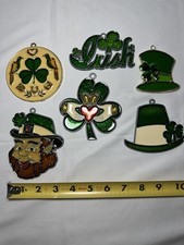Vintage Irish St. Patrick s Day Suncatcher Lot