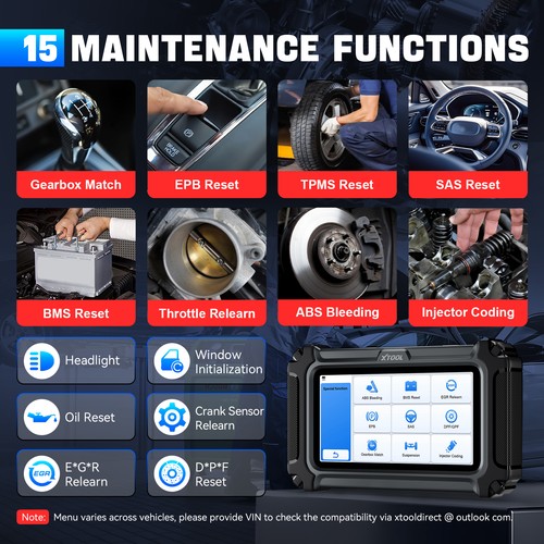 2025 XTOOL D6 Car OBD2 Scanner All System Diagnostic Tool Lifetime Free Update - Picture 6 of 9