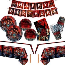 STRANGER THINGS Party Supplies Balloon Kids Birthday Cake Topper Banner For