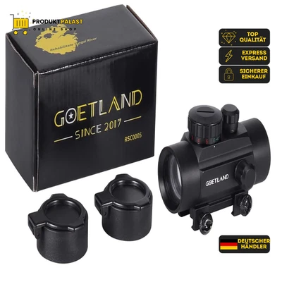 Goetland Gewehr Zielfernrohr 1x30 Rotpunktvisier Red Dot Visier Rot Grün Schutz