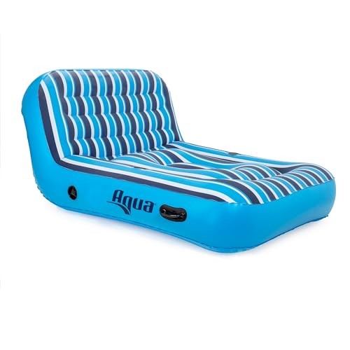 AQUA LEISURE AQUA ULTRA-КОМФОРТНОЕ ПЛАВУЧЕЕ КРЕСЛО ДЛЯ БАССЕЙНА И ПЛОТ ДЛЯ ОЗЕРА - СИНИЙ 21690₽