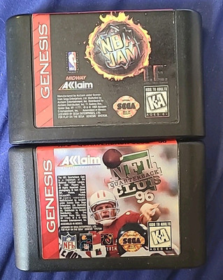 NBA Jam Tournament Edition (Sega 1995) & Sega NFL Quarterback Club 96 Lot