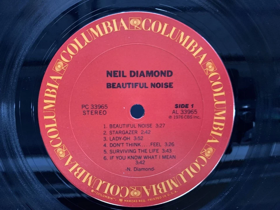 Neil Diamond Beautiful Noise US LP [57369ER] - Image 2 of 2