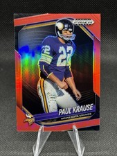 🔥HOF /299!🔥 2025 Prizm Black Red Prizm Paul Krause