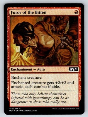 FUROR OF THE BITTEN 145 CORE SET 2021 C NM/M FOIL GALLEGOS