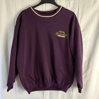 Vintage Bugle Boy Sweatshirt ''Extra Standard'' Purple Size Large