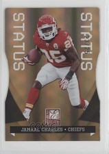 2011 Donruss Elite Status Die-Cut 23/25 Jamaal Charles #49 4xt