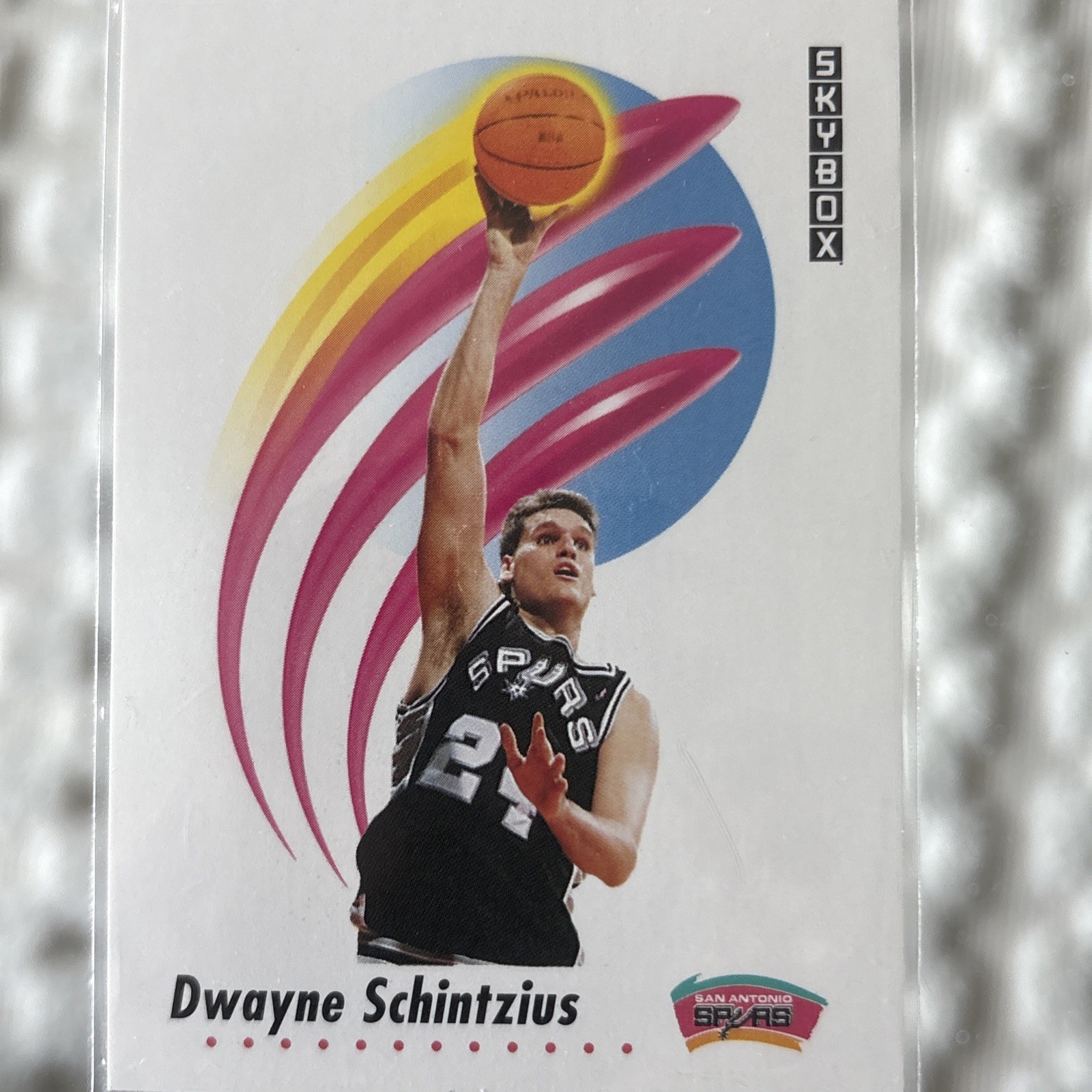 1991-92 Skybox - Dwayne Schintzius #262 San Antonio Spurs-Bring Back The Mullet