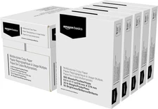 Amazon Basics Multipurpose Copy Printer Paper, 20 lb, 8.5 x 11 Inches, 5 Reams (