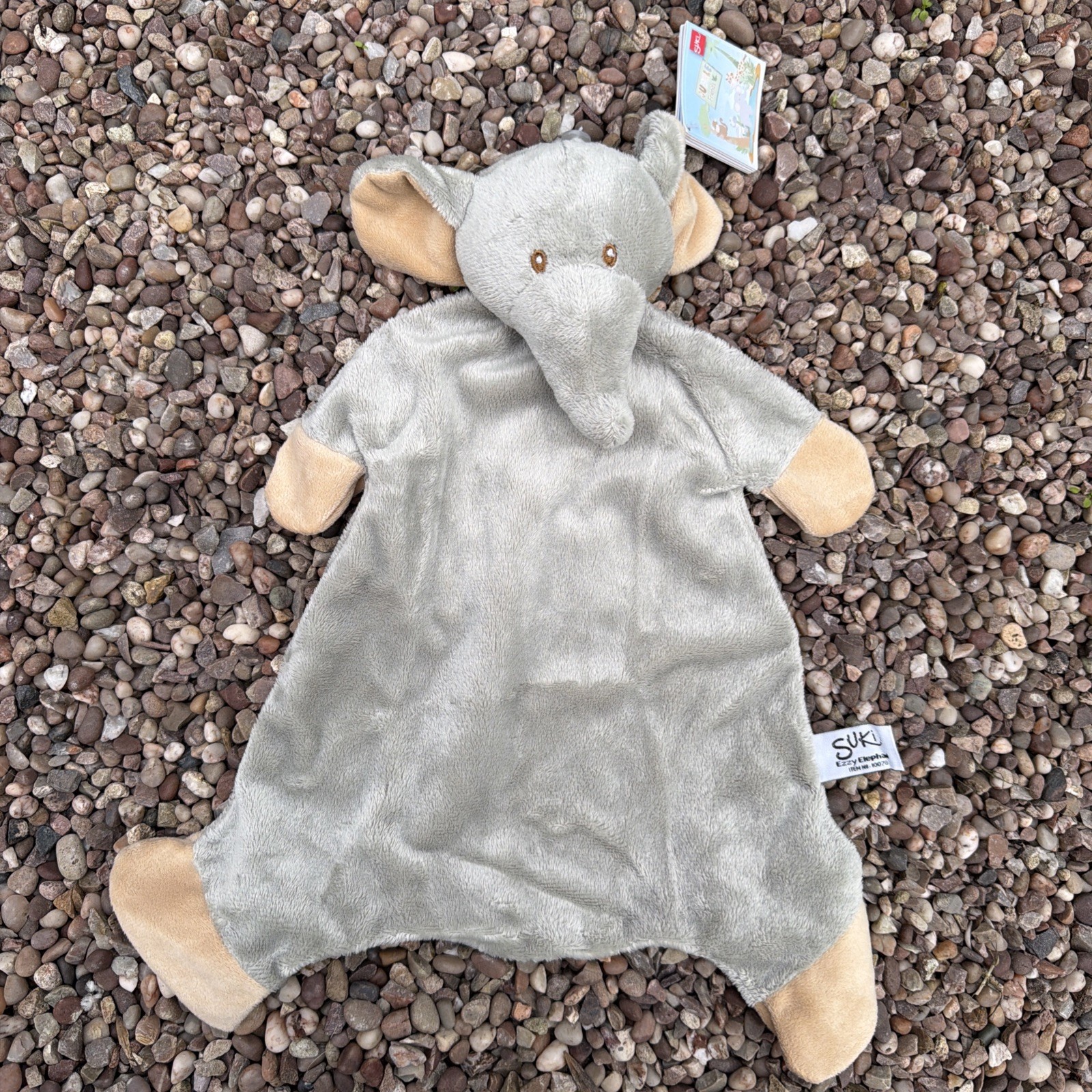 Suki Ezzy Elephant Comforter Blanket ... Grey blankie new bnwt soother soft toy