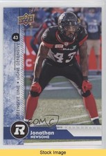 2018 Upper Deck CFL Blue Jonathan Newsome #123 READ o1h