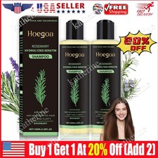 1-3PACK Organic Rosemary Hair Growth Shampoo for Women and Men-Natural Thicke...