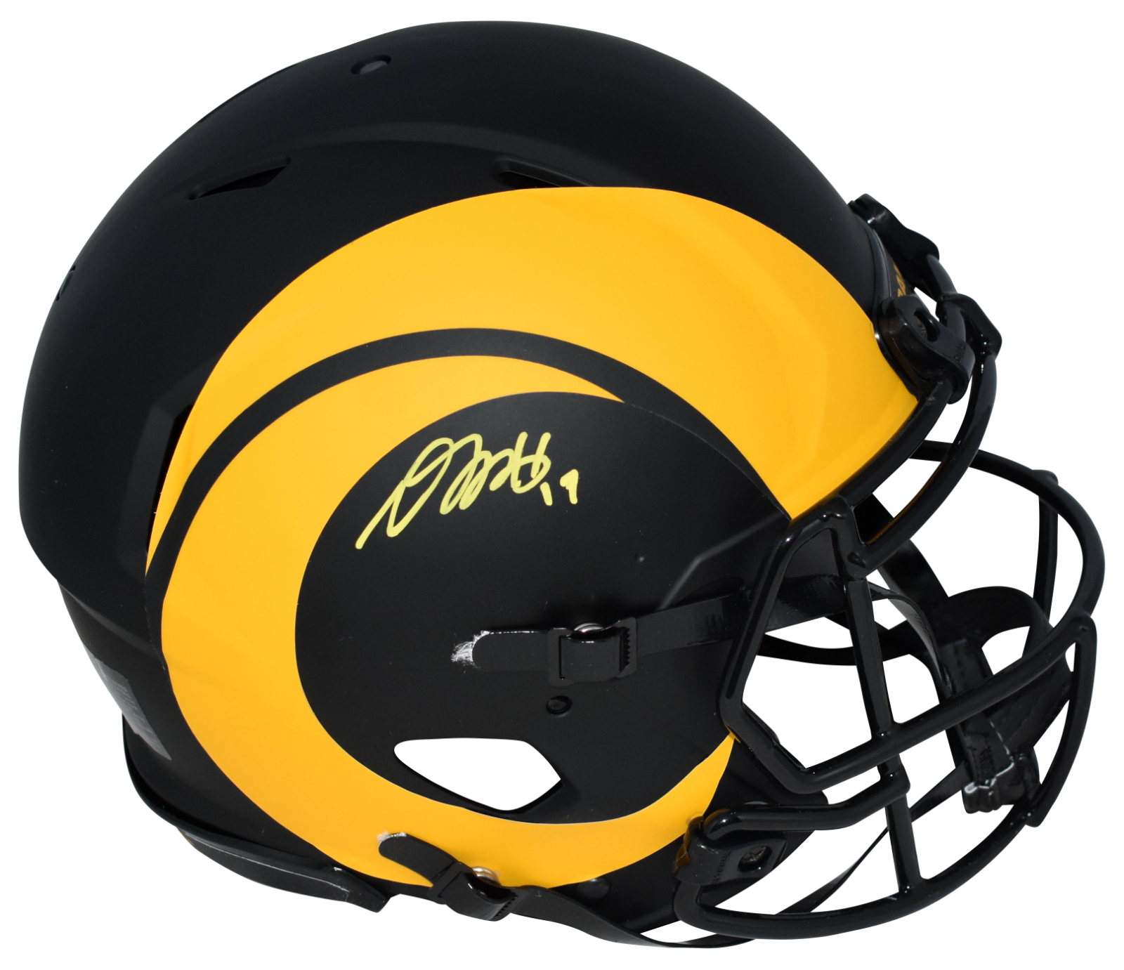 Davante Adams Autographed Signed Los Angeles Rams ECLIPSE AUTHENTIC SPEED HELMET BECKETT 