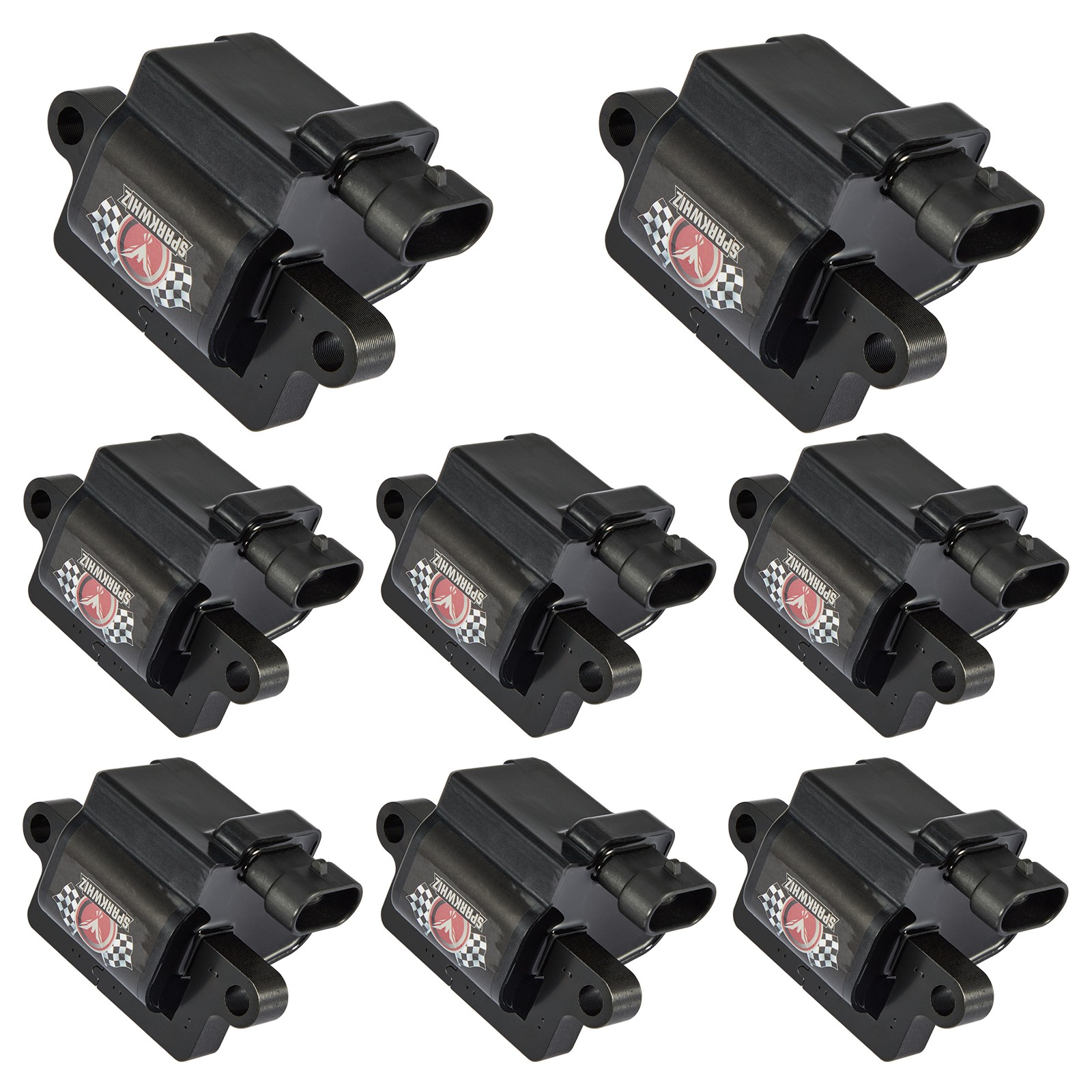 8 Pack Square Ignition Coil For Chevy GMC LS3 4.8/5.3/6.0/8.1L