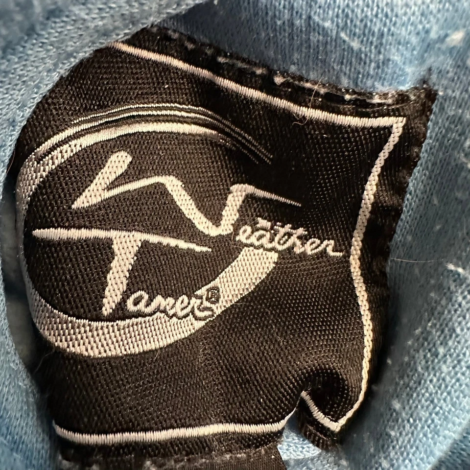 Chaqueta cortavientos reversible con capucha azul claro Weather Tamer para hombre grande Foto 4 de 4