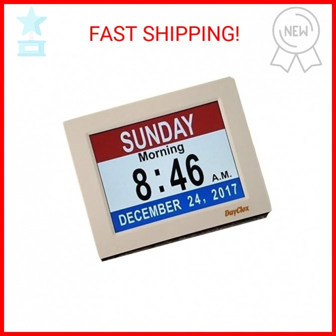 DayClox Pérdida de Memoria Calendario Digital Reloj de 5 Ciclos con Rojo Blanco y Azul o Negro Foto 2 de 2