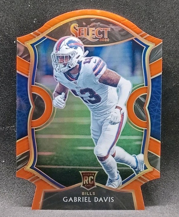 2020 Panini Select #82 Concourse Gabriel Davis Orange Prizm Die-Cut RC