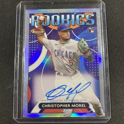 2023 Topps Finest - Christopher Morel #RDA-CM Autograph Rookie Card Chicago Cubs