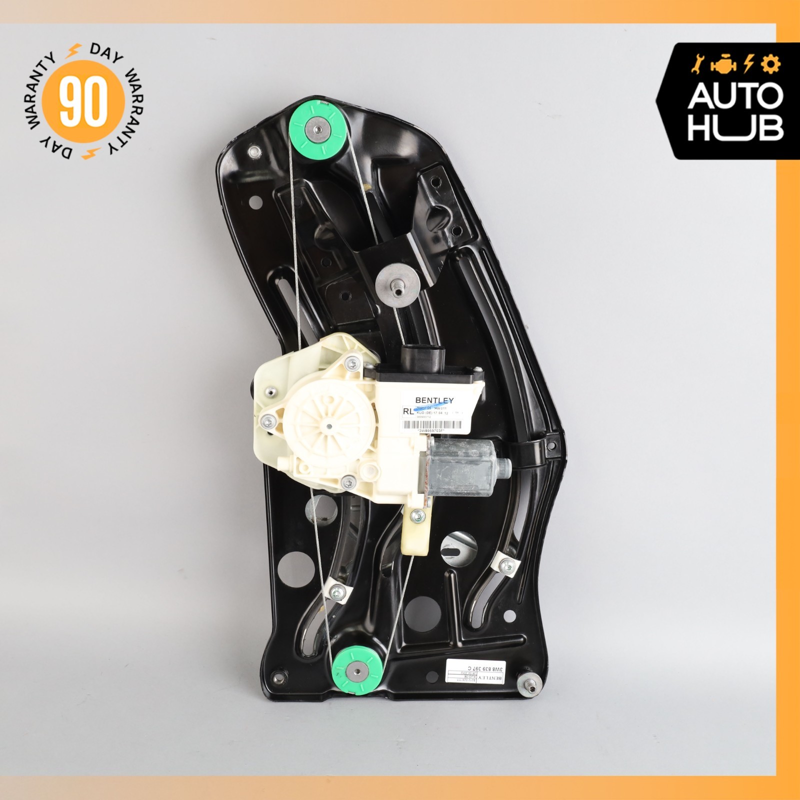 12-17 Bentley Continental GT Rear Left Side Quarter Window Regulator Motor OEM