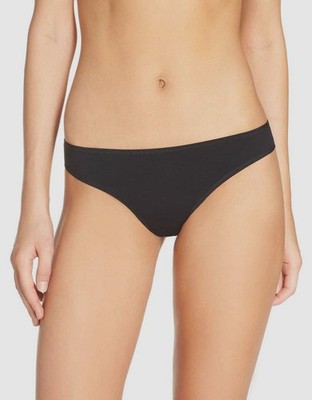 Epure By Lise Charmel Women's Black Sensation Plaisir Thong Panties Size L