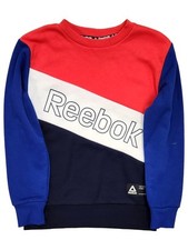 Reebok Boys Red, White  Blue Sweatshirt With Large Reebok Logo X-Large 14-16
