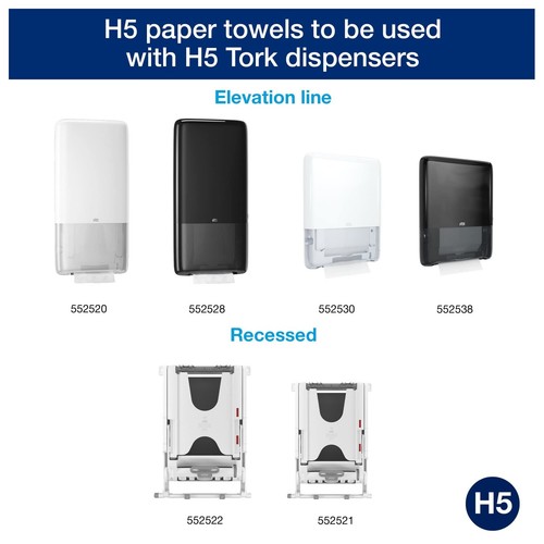 Tork PeakServe Continuous Hand Towel, White, Advanced ,12x410 recycled sheets - 第 3/5 張圖片