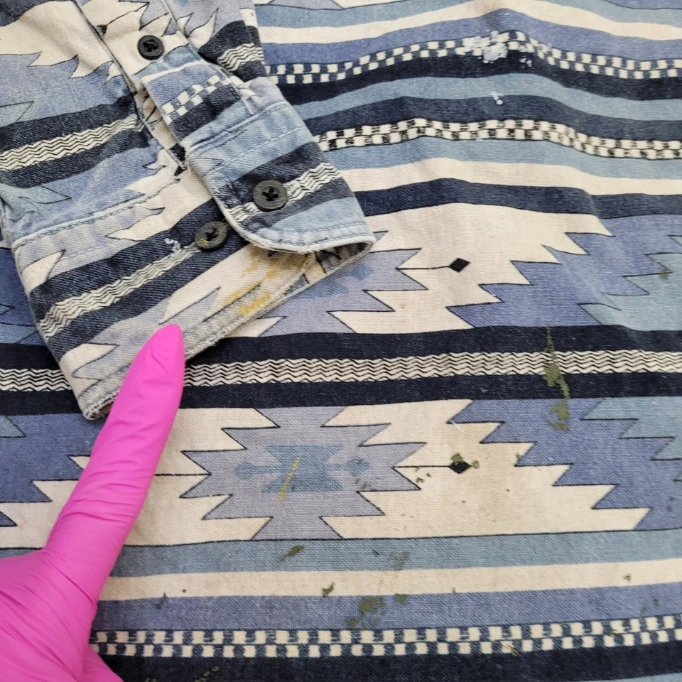 Vintage Woolrich Southwestern Button Down Shirt XL USA Made - Image 4 of 4