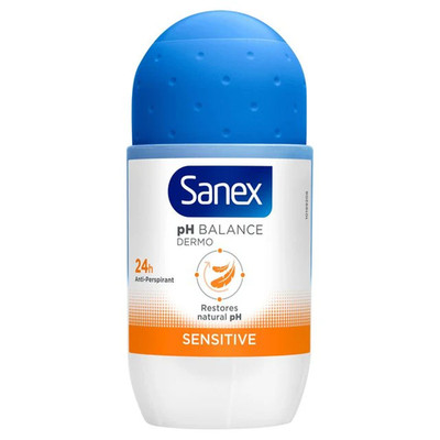Sanex antiperspirant roll-on pH BALANCE DERMO Sensitive 1 x 50ml FREE SHIP