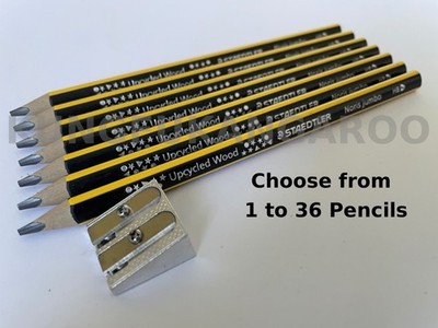 STAEDTLER NORIS HB JUMBO STIFTE DREIECKIG LERNENDE KINDER SCHREIBEN + SPITZER